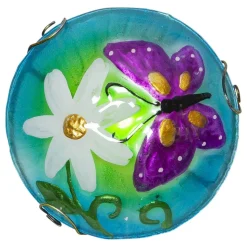 LED lamp op zonne-energie Salona, blauw/groen