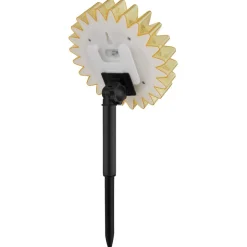 LED lamp op zonne-energie 33598 Zonnebloem Ø 13 cm, geel, kunststof
