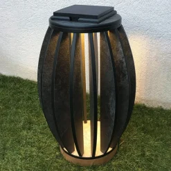 LED lamp op zonne-energie Pastek van teak