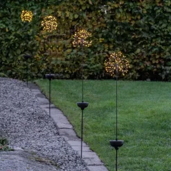 LED lamp op zonne-energie Firework met grondspies