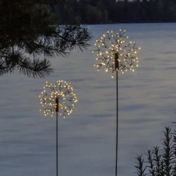 LED lamp op zonne-energie Firework met grondspies