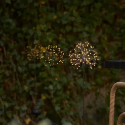 LED lamp op zonne-energie Firework met grondspies