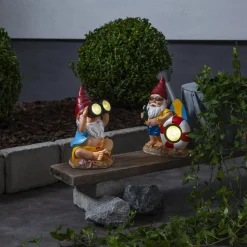 LED lamp op zonne-energie Gnomy met reddingsring