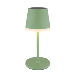 LED lamp op zonne-energie, metaal, lichtgroen, hoogte 41 cm, IP44