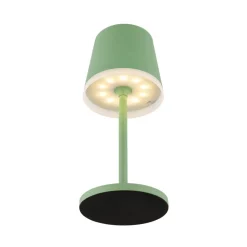 LED lamp op zonne-energie, metaal, lichtgroen, hoogte 41 cm, IP44