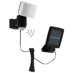 LED lamp op zonne-energie Casabas, sensor, zwart