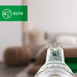 LED lamp Reflectorlamp GU10 4,7W helder 3000K EEK A 2er