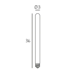 LED lamp Tube 360, mat E27 6,5 W 2.700 K dimbaar