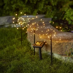 LED lamp zonne-energie Firework set aardspiesen