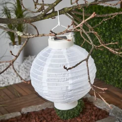 Led lampion Jerrit 20 cm, wit