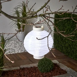 Led lampion Jerrit 20 cm, wit