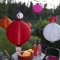 Led lampion Jerrit 20 cm, wit