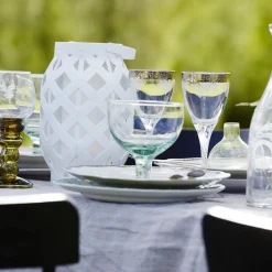 LED lantaarn Flame Lantern, wit, hoogte 23 cm