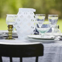 LED lantaarn Flame Lantern, wit, hoogte 23 cm