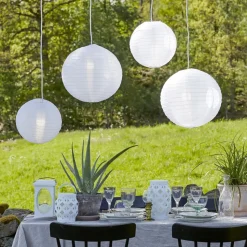 LED lantaarn Flame Lantern, wit, hoogte 23 cm