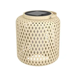 LED lantaarn Marliano, licht hout, hout