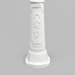 LED lantaarnpaal Artu Rut, 2-lamps, E27, wit