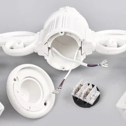 LED lantaarnpaal Artu Rut, 2-lamps, E27, wit