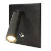 LED leeslamp BL1-LED, inbouw, schakelaar, zwart