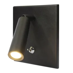 LED leeslamp BL1-LED, inbouw, schakelaar, zwart