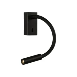 LED leeslamp Cio, schakelaar, flexarm, 930, zwart