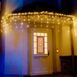 LED lichtgordijn ijsregen warmwit 11m