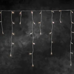LED lichtgordijn ijsregen warmwit 11m