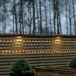 LED lichtgordijn StarNet helder kunststof lengte 480cm 160 LED's