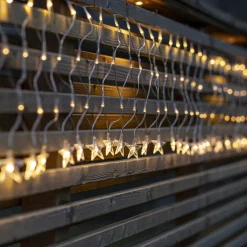 LED lichtgordijn StarNet helder kunststof lengte 480cm 160 LED's