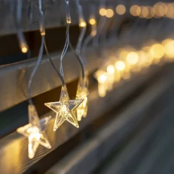 LED lichtgordijn StarNet helder kunststof lengte 480cm 160 LED's