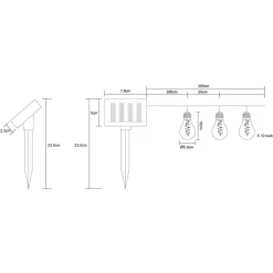 LED lichtk 33708-10 op zonne-en in zilver metallic