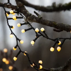 LED lichtketting Berry Mini met timerfunctie wit