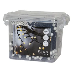 LED lichtketting Berry Mini met timerfunctie wit