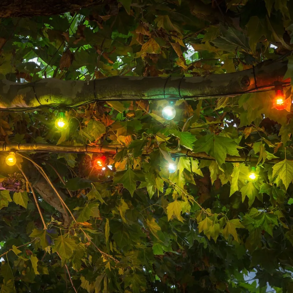 LED lichtketting biergarten uitbreiding, kleurrijk