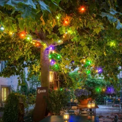 LED lichtketting biergarten uitbreiding, kleurrijk