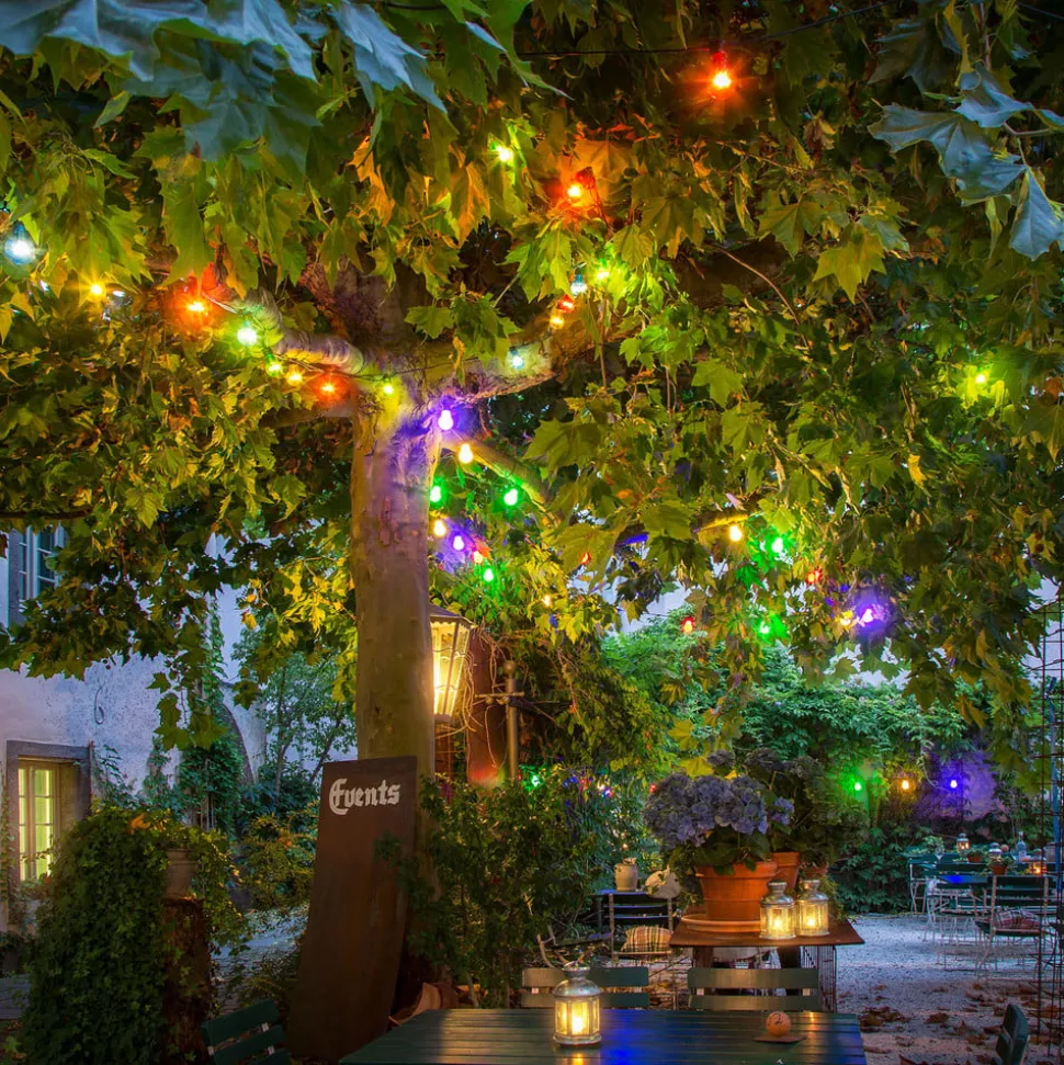 LED lichtketting biergarten uitbreiding, kleurrijk
