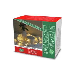 LED lichtketting Blad en bloem helder/wit