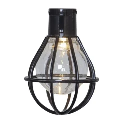 LED lichtketting Cage, zwart/transparant