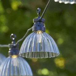 LED lichtketting Circus Shade met 12 kappen grijs