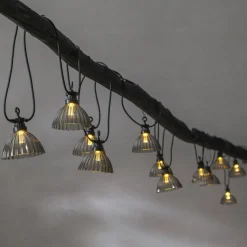 LED lichtketting Circus Shade met 12 kappen grijs