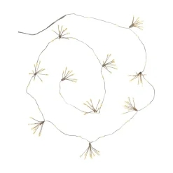 LED lichtketting Dew Drop Flower, zilver, 140 cm, batterij