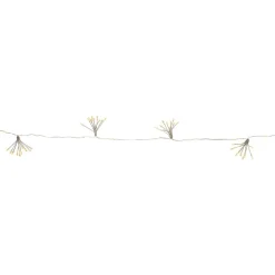LED lichtketting Dew Drop Flower, zilver, 140 cm, batterij
