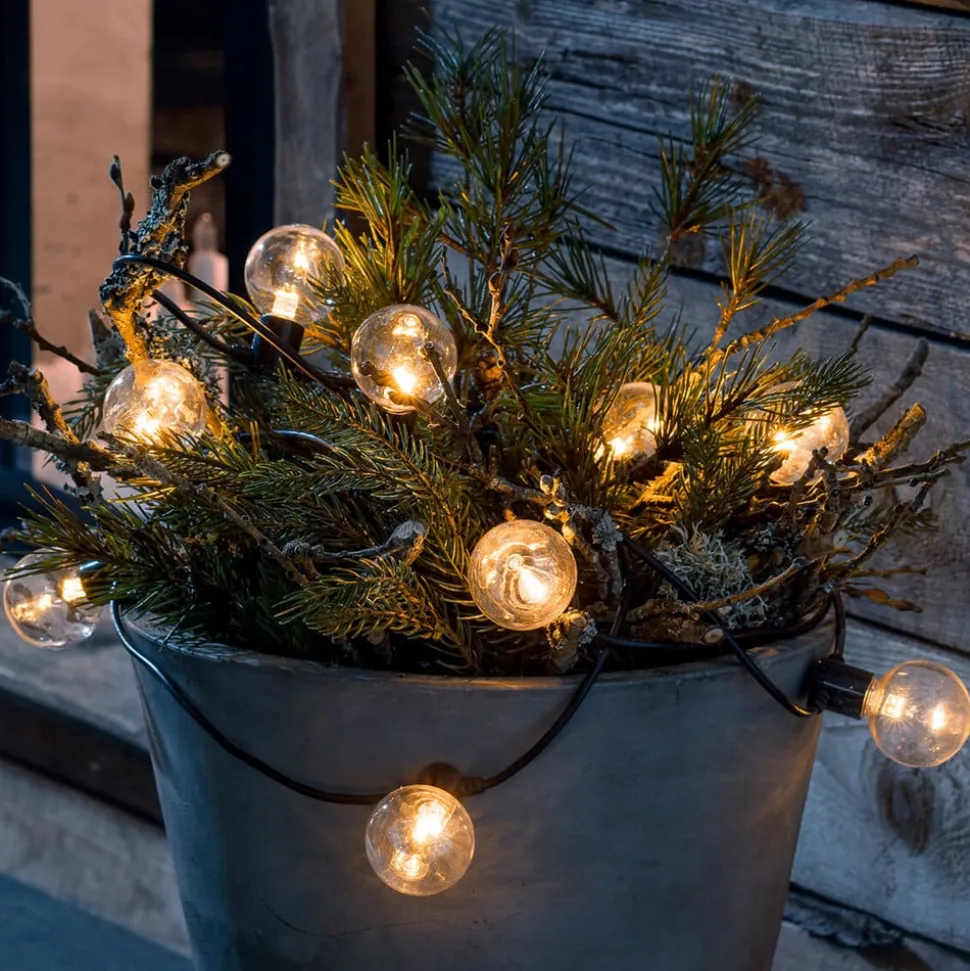 LED lichtketting gloeidraadoptiek barnsteen 10-l.