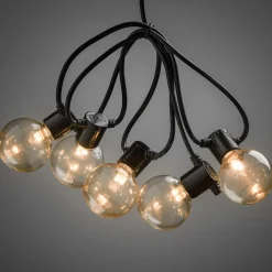 LED lichtketting gloeidraadoptiek barnsteen 10-l.