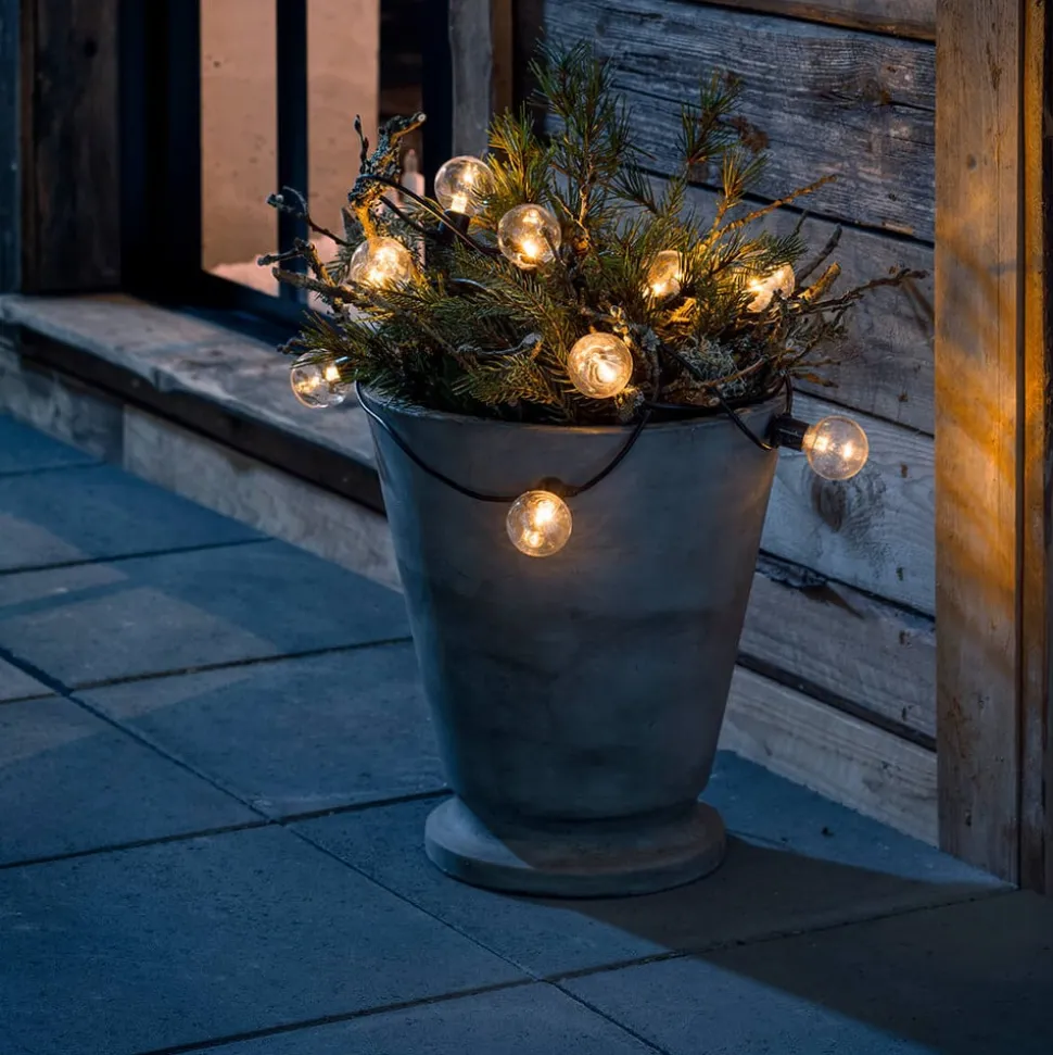 LED lichtketting gloeidraadoptiek barnsteen 10-l.