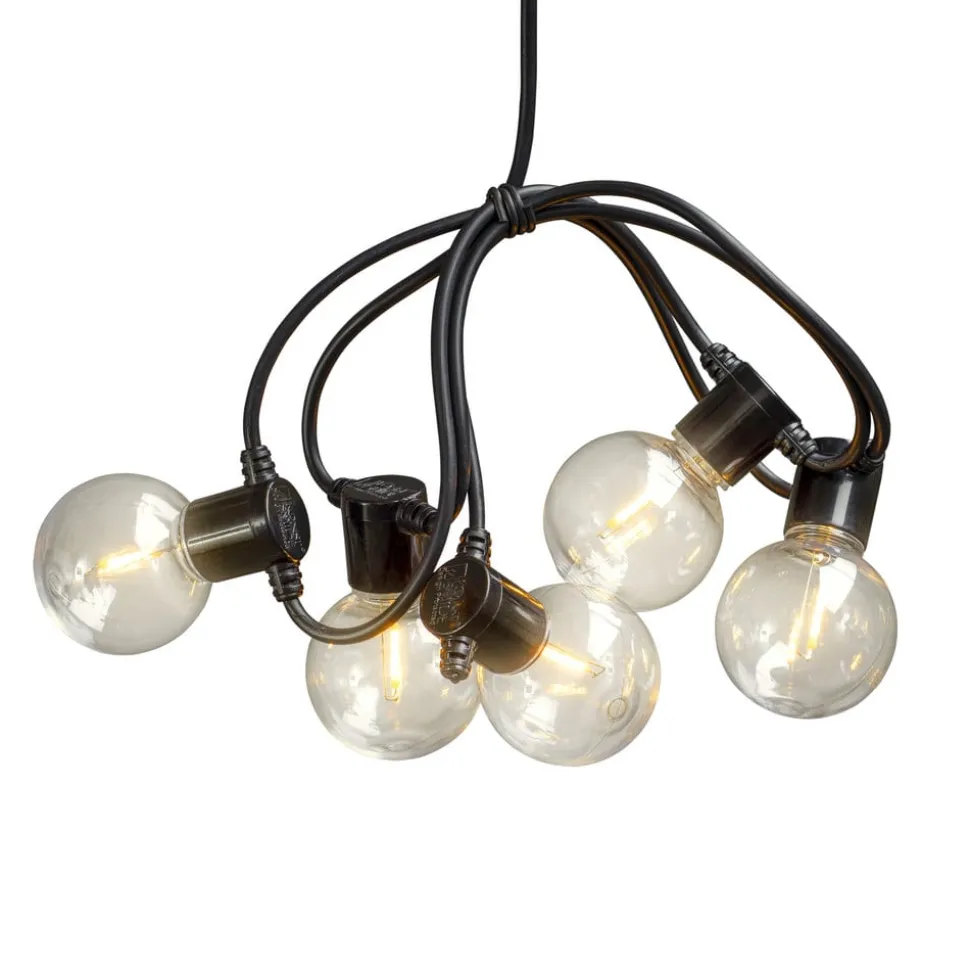 LED lichtketting gloeidraadoptiek barnsteen 10-l.