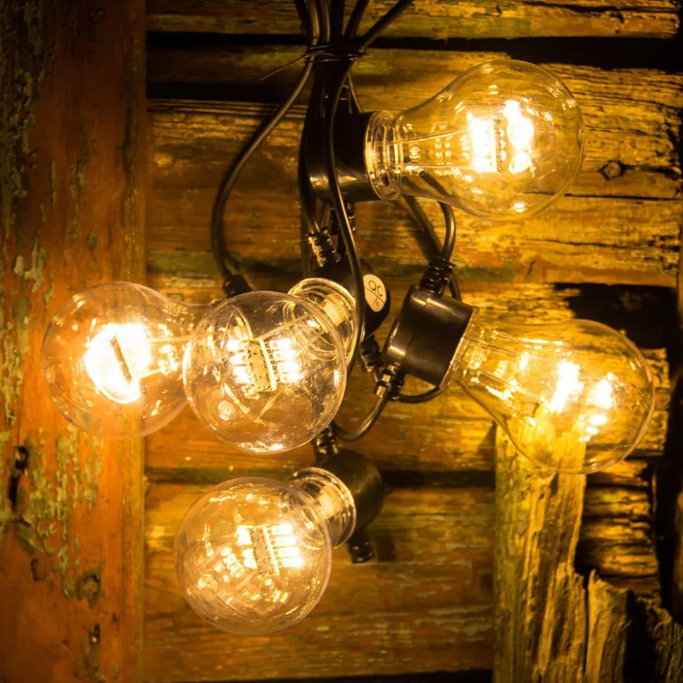 LED lichtketting gloeidraadoptiek barnsteen 5-l.