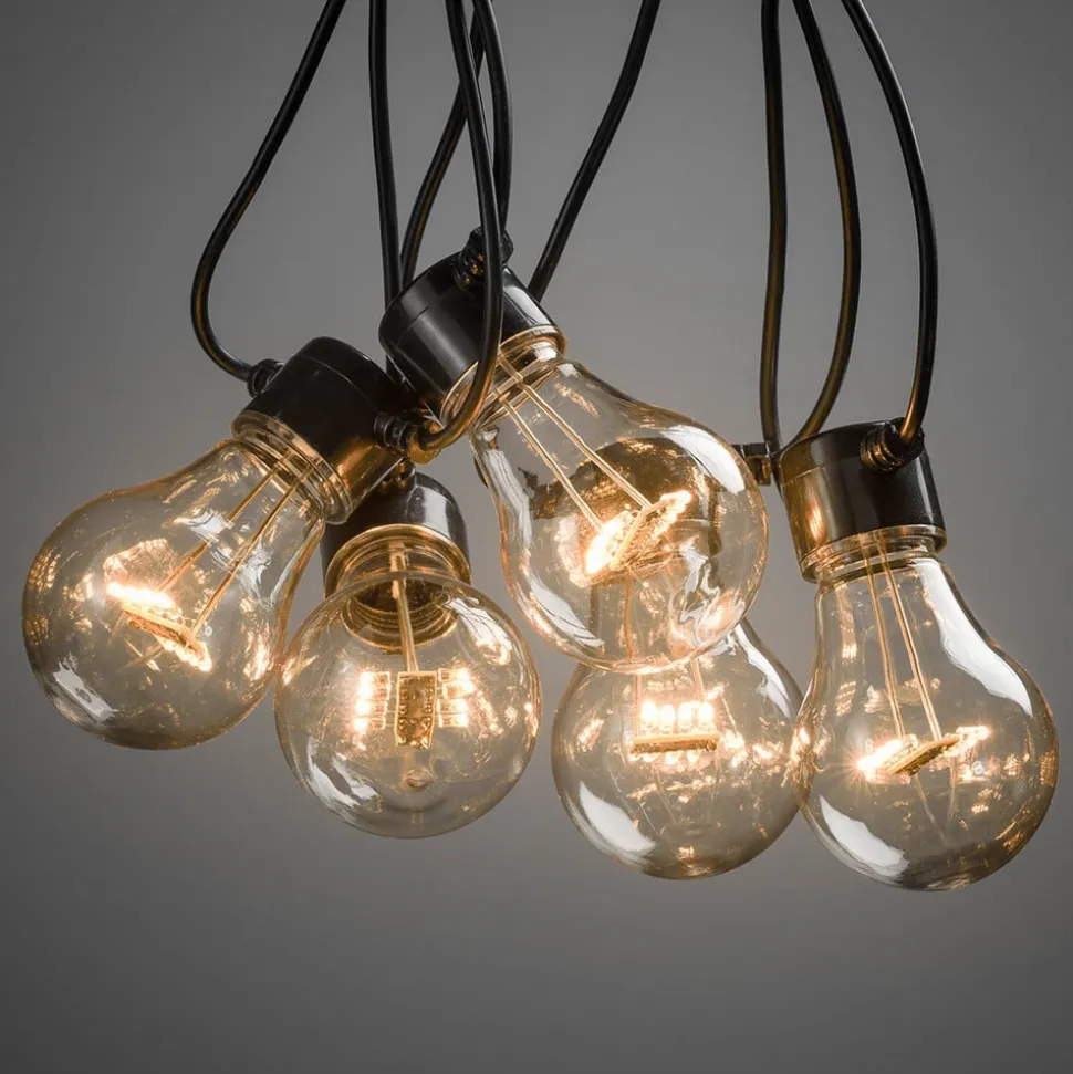 LED lichtketting gloeidraadoptiek barnsteen 5-l.