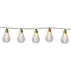 LED lichtketting Glow, glas, helder