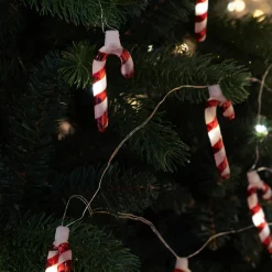 LED lichtketting Hannah Candy Cane rood